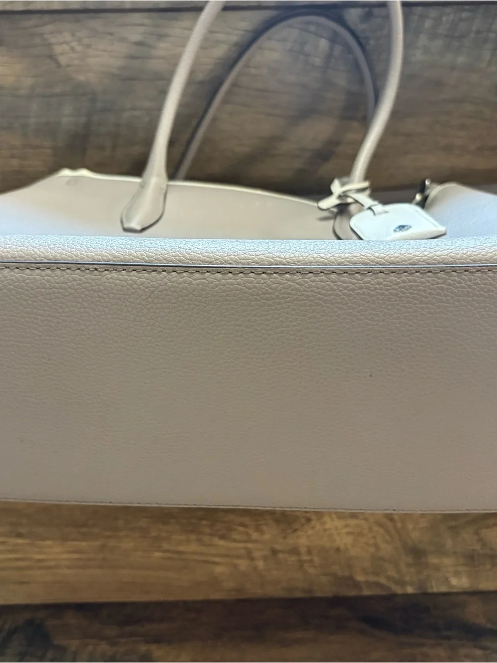 Kate Spade Gray Pebbled Leather Satchel
